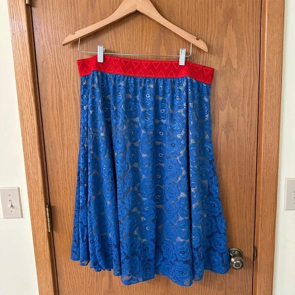 Lularoe 2XL Lola Lace Skirt - Picture 1 of 2
